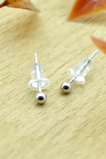classy flower desing combo of 3 silver plated stud earring for women and girls