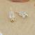 fine round shape combo of 3 gold plated stud earring for women and girls