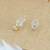 fine round shape combo of 3 gold plated stud earring for women and girls
