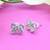 lavish butterfly and star shape combo of 3 silver plated stud earring for women and girls