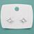 stylish star design cz brass silver plated stud earring for women and girls