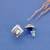 trendy square shape kundan brass silver plated stud earring for women and girls