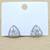 superb rectangle shape kundan brass silver plated stud earring for women and girls