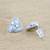 superb rectangle shape kundan brass silver plated stud earring for women and girls