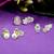 modern duck bird design pearl cz kundan brass gold plated set of 3 combo stud earring for women