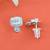 glorious square shape cz kundan brass silver plated stud earring for women and girls