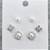 pleasing flower design pearl brass silver plated set of 3 combo stud earring for women and girls