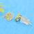 trendy round shape cz brass gold plated set of 3 combo stud earring for women and girls