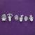 finely round and leaf design cz brass silver plated set of 3 combo stud earring for women and girls