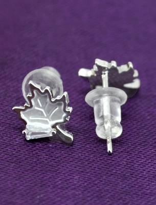 finely round and leaf design cz brass silver plated set of 3 combo stud earring for women and girls 4