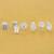 flowing round shape cz brass silver plated set of 3 combo stud earring for women and girls