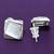 lovely round shape cz brass silver plated stud earring for women and girls