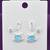 modern heart shape cz brass silver plated set of 3 combo stud earring for women and girls
