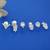 royal "v" shape pearl brass silver plated set of 3 combo stud earring for women and girls