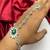 Silver Emerald Haath Phool Hand Harness, Bridal Crystal Flower Hand Chain Bracelet