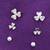 creative flower design brass silver plated set of 3 combo stud earring for women and girls