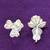 creative flower design brass silver plated set of 3 combo stud earring for women and girls