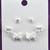 butterfly and heart shape cz brass silver plated set of 3 combo stud earring for women and girls