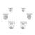 superb round shape pearl brass silver plated set of 3 combo stud earring for women and girls