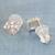trendy round shape cz brass silver plated set of 3 combo stud earring for women and girls