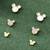 lovely butterfly design brass gold plated set of 3 combo stud earring for women and girls