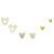lovely butterfly design brass gold plated set of 3 combo stud earring for women and girls
