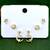 star and universal design cz brass gold plated set of 3 combo stud earring for women and girls