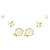 stylish heart and bow design cz brass gold plated set of 3 combo stud earring for women and girls