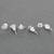 classy star design brass silver plated set of 3 combo stud earring for women and girls