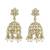 splendid circle and round shape kundan antique gold plated jhumki earring for women and girls