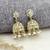 splendid circle and round shape kundan antique gold plated jhumki earring for women and girls