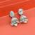 stylish leaf design pearl kundan brass silver plated jhumki earring for women and girls