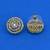modern round shape cz studded brass gold plated stud earring for women and girls