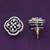 modish round shape cz studded brass silver plated stud earring for women and girls