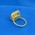 lavish round shape brass gold plated adjustable finger ring for women and girls