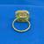 lavish round shape brass gold plated adjustable finger ring for women and girls