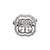 lovely round shape brass silver plated adjustable finger ring for women and girls