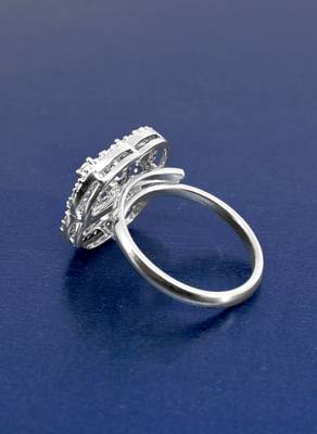 lovely round shape brass silver plated adjustable finger ring for women and girls 3