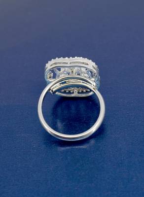 lovely round shape brass silver plated adjustable finger ring for women and girls 4