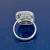 lovely round shape brass silver plated adjustable finger ring for women and girls