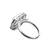 lovely round shape brass silver plated adjustable finger ring for women and girls
