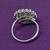 designer flower design brass kundan silver plated adjustable finger ring for women and girls