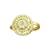 elegant round shape brass kundan gold plated adjustable finger ring for women and girls