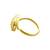 elegant round shape brass kundan gold plated adjustable finger ring for women and girls