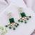 glorious square shape brass kundan antique gold plated dangle earring for women and girls