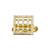 ethnic square shape brass kundan gold plated adjustable finger ring for women and girls