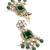 glorious square shape brass kundan antique gold plated dangle earring for women and girls