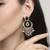 pretty oval shape chendelier brass kundan antique gold plated chandelier earring for women and girls