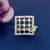 exotic square shape brass kundan gold plated adjustable finger ring for women and girls