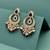 pretty oval shape chendelier brass kundan antique gold plated chandelier earring for women and girls